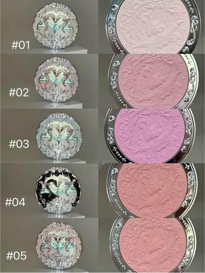 Flower Knows Swan Ballet Collection - Poudre blush mate gaufrée - Fard à joues - Cosmétique naturel