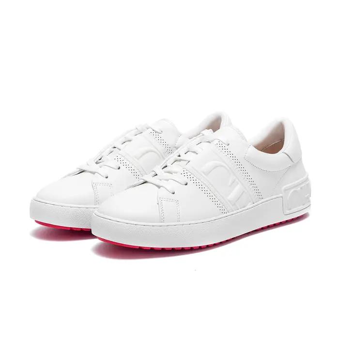 Femmes chaussures décontractées blanc plat conseil chaussures équilibre technologie presse semelle c