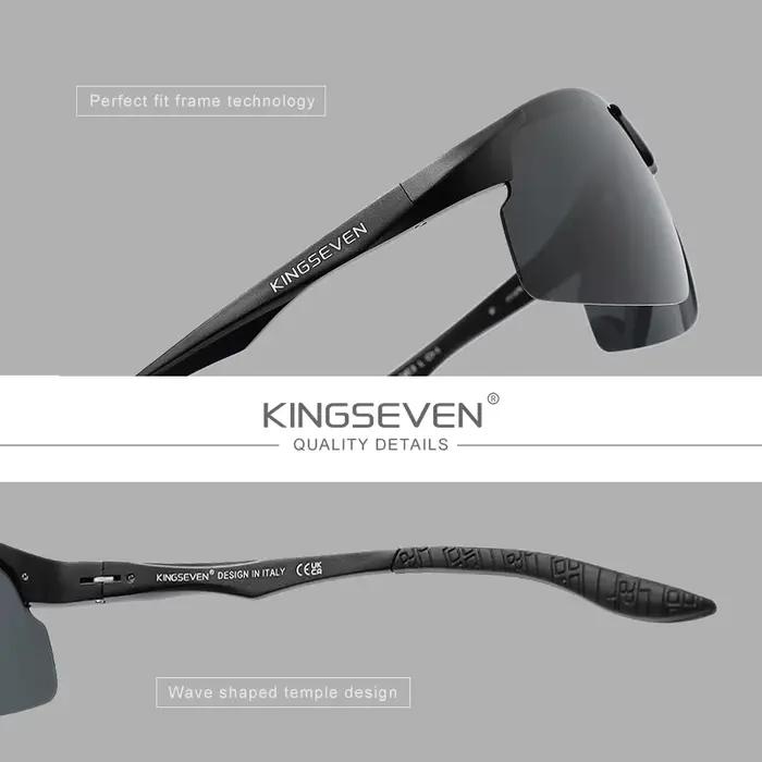KINGSEVEN Lunettes de soleil polarisées de luxe UV400, lunettes de conduite pour hommes et femmes, m