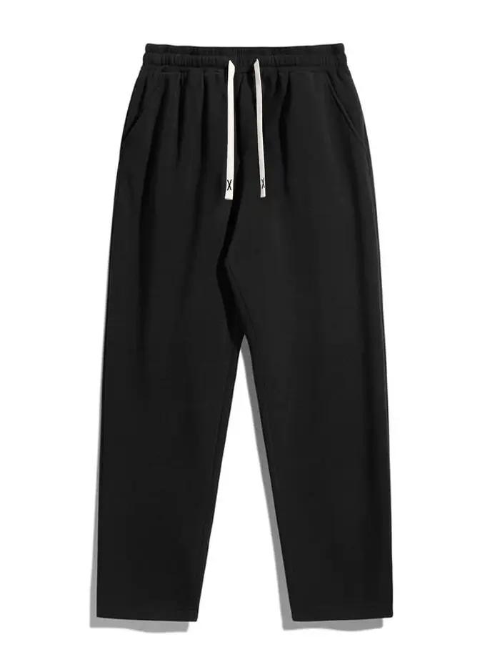 Pantalon de sport décontracté pour homme, 5 pièces, coupe droite, tissu confortable, idéal pour les