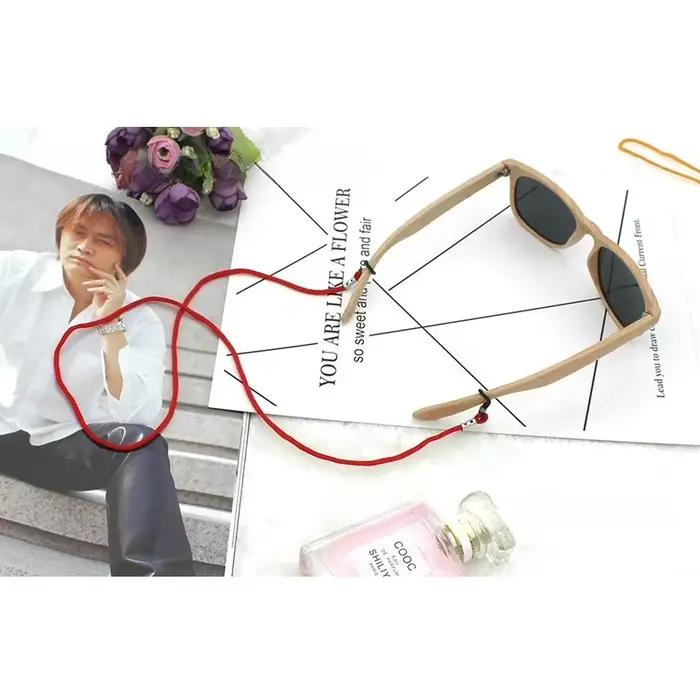 12 pièces-1ensemble lunettes lanière mode coloré Nylon lunettes corde lunettes de soleil lunettes de