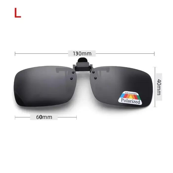 Lunettes de soleil polarisées à lentilles grises, 4 couleurs, Clip rabattable UV 380, pour la condui