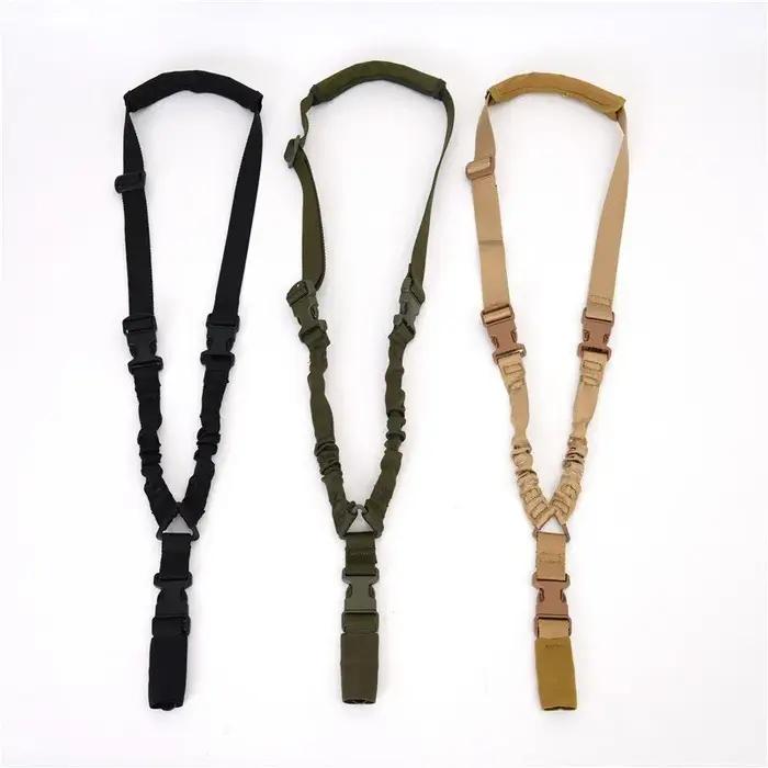 Harnais tactique d'extérieur à Point unique, 1 pièce, corde pour pistolet tactique CS, corde de sécu