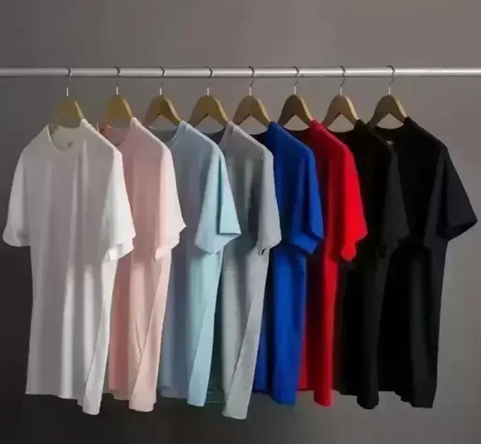 T-shirt Homme en Coton Pur S-5XL2026, Vente Chaude, Coupe Ample, Confortable, Tendance, Sportif, Hau