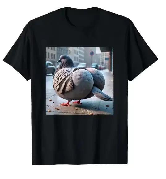 Gyatt Gen Z Meme Pigeon T-Shirt drôle Brainrot Pigeon femmes vêtements graphique Kawaii esthétique H