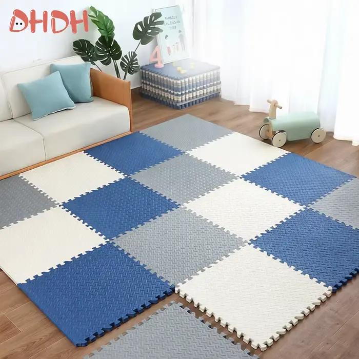 Tapis de jeu pour bébé épais de 2.5cm, carreaux en mousse EVA, Puzzle antidérapant imbriqué, pour ch