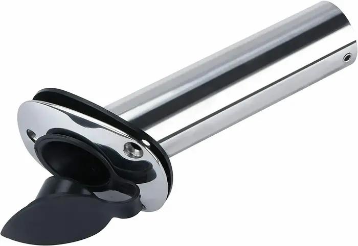 2 supports de canne à pêche pour bateau, montage encastré en acier inoxydable, dosette de canne à 30