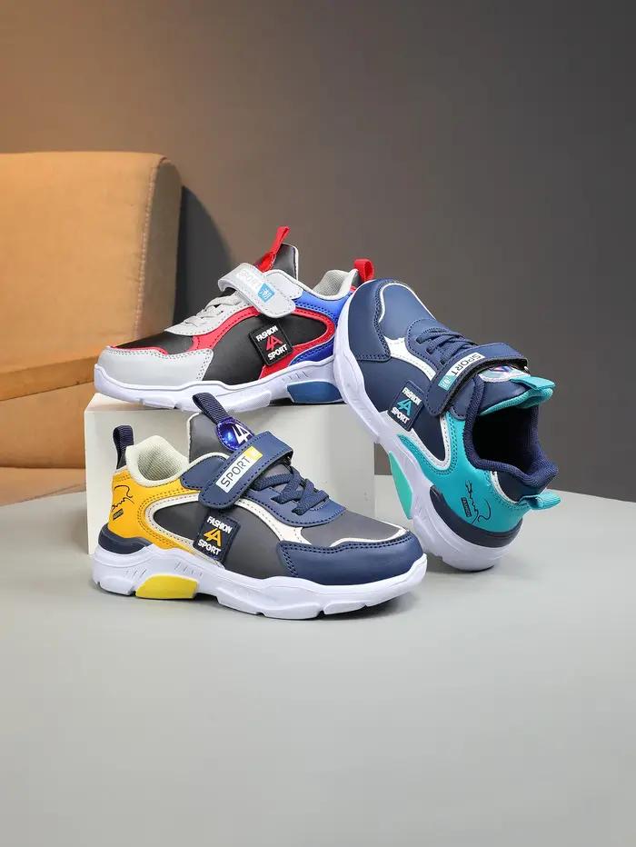 Chaussures d'automne et d'hiver pour enfants, chaussures de sport pour garçons, surface en cuir, res