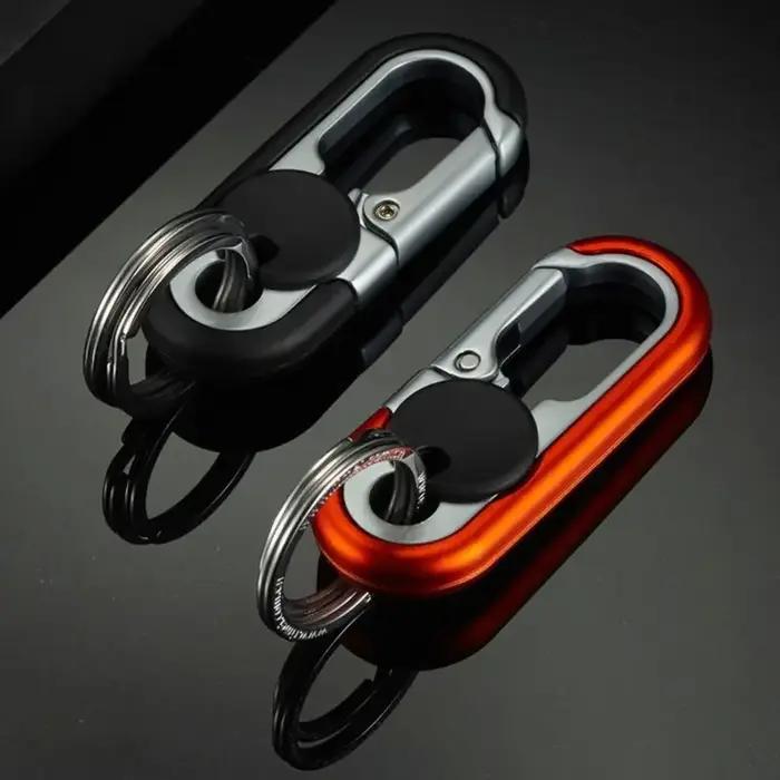 Porte-clés double anneau pour homme élégant accessoire de mode auto collection cadeau pour hommes occasions spéciales