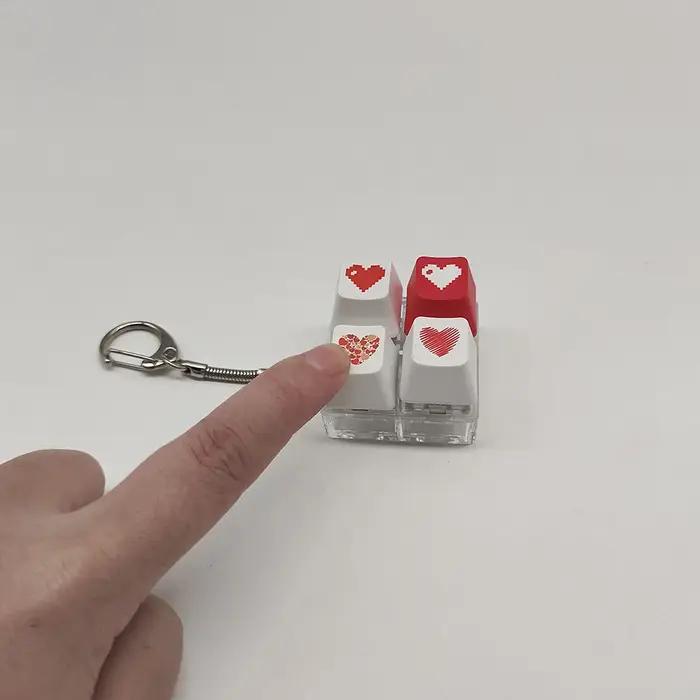 Clavier de doigt de jouet de décompression pour les femmes, porte-clés pour filles, clé de jouet, ca