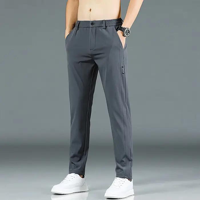 Pantalon de Golf Slim Fit pour hommes, haute qualité, élastique, tendance, polyvalent, décontracté,