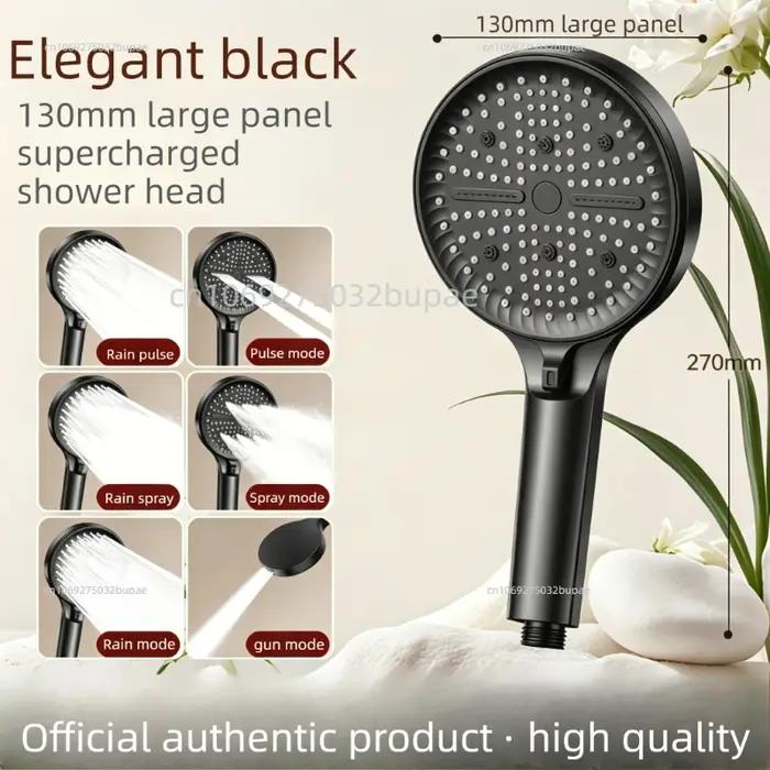 Grande Pomme de Douche, Accessoires et Fixations de Salle de Bain, Support de Pomme de Douche, 6 Mod