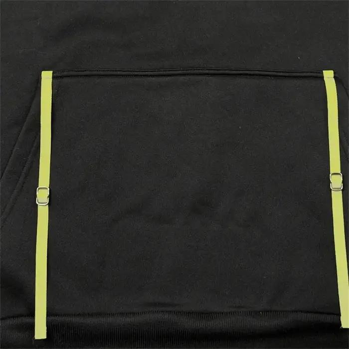 Sweat à capuche chaud pour hommes, Long, quotidien, extérieur, multi-poches, fermeture éclair, confo