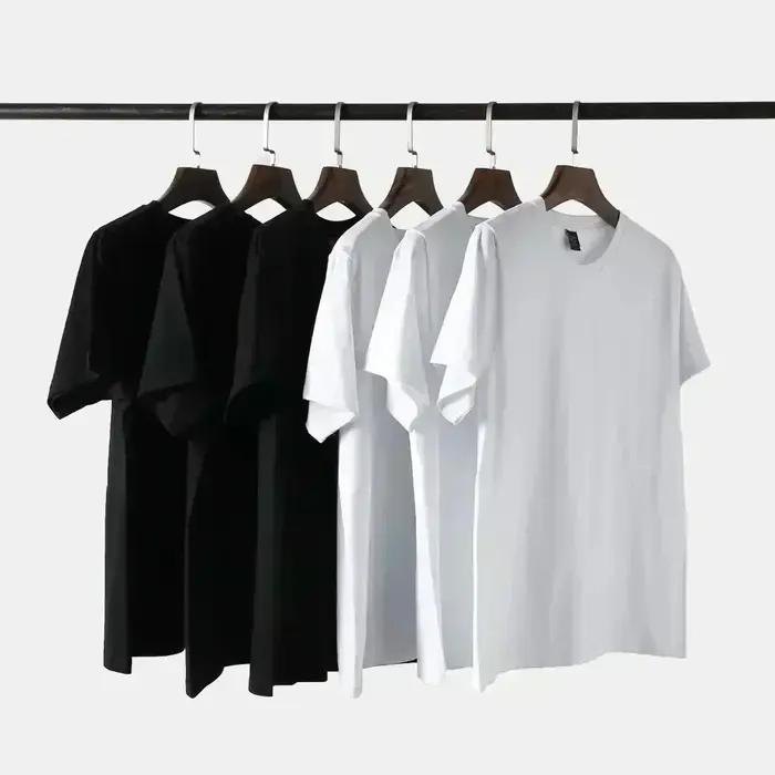 T-shirt d'été en coton à manches courtes pour homme, coupe ample, imprimé requin, style sportif GYM