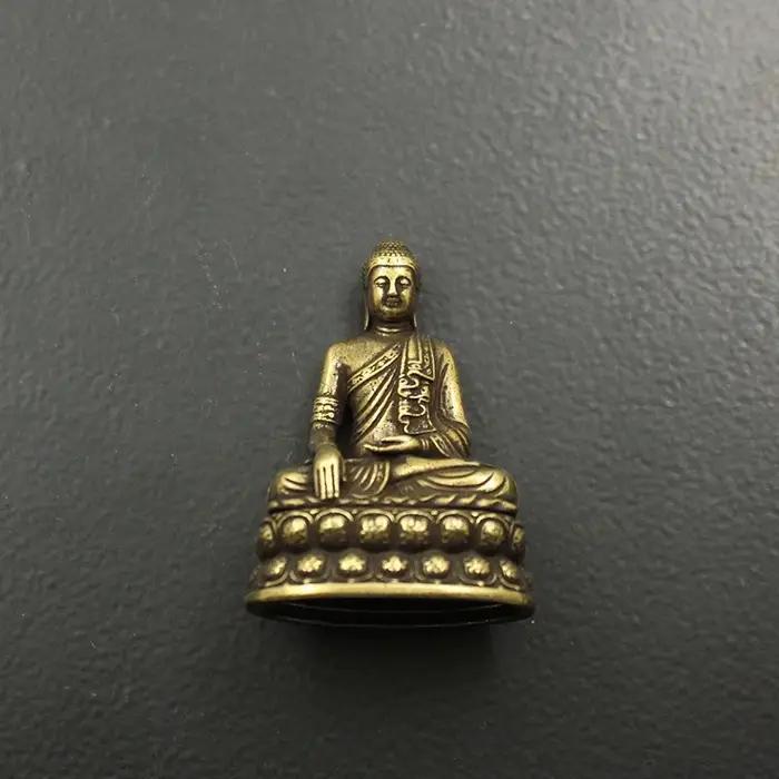Bouddha Sakyamuni en laiton, figurine d'Auckland, l'inventaire, ornement de bureau, antique, cuivre,