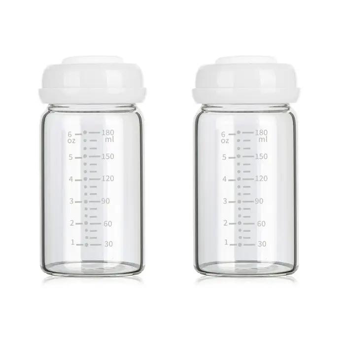 Bouteille de stockage de lait maternel 180 ml bouteilles de collecte à large ouverture pour le stockage et le transport du lait maternel pour bébé occasions spéciales