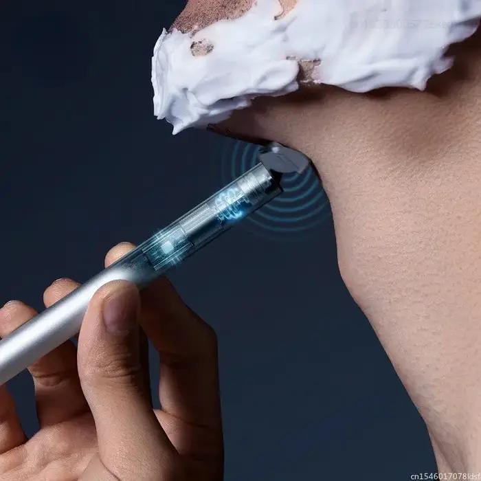 Youpin-Rasoir automatique intégré pour hommes, couteau à choc intelligent, rasage inductif, étanche
