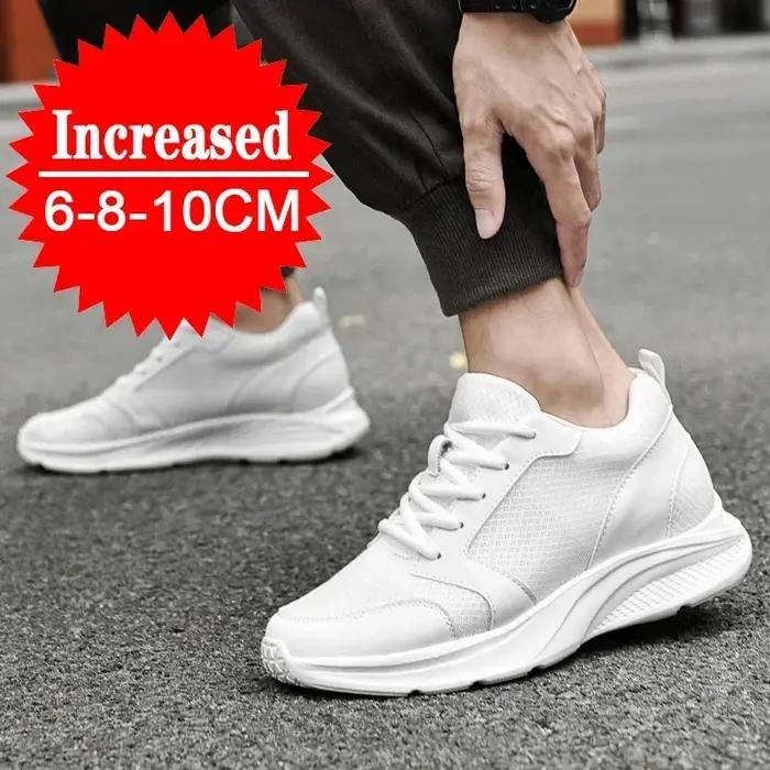 Chaussures rehaussantes pour hommes, baskets de sport décontractées, avec rehaussement interne invis