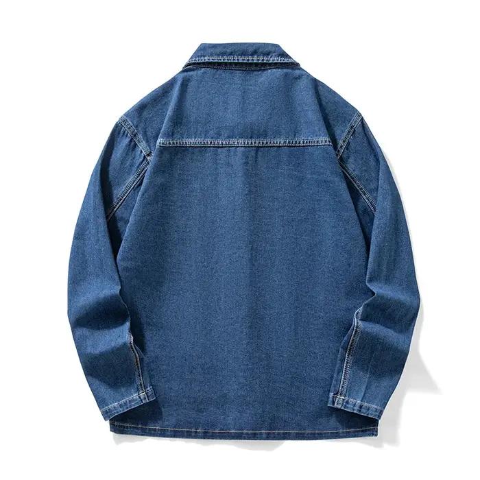 Chemise décontractée pour hommes, coupe ample, pied plat, Design multi-poches, vêtements de travail