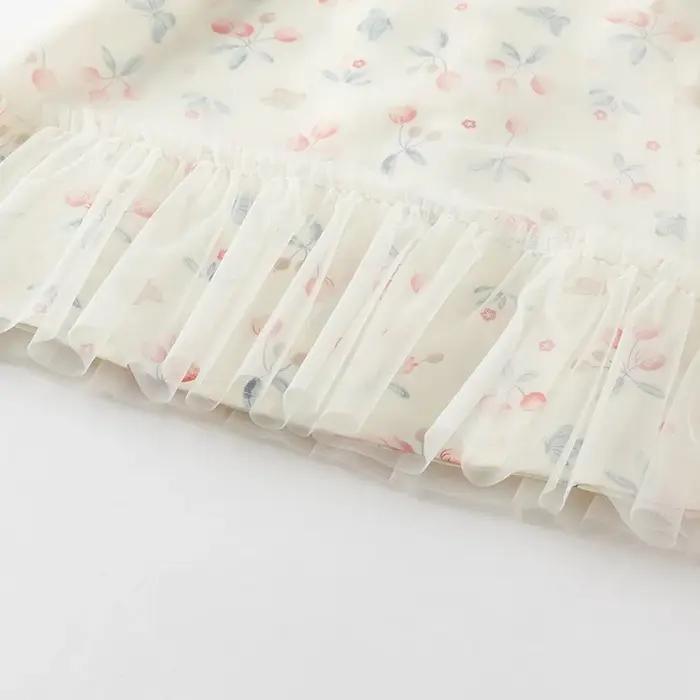 Dave Bella robes pour enfants printemps automne filles douce maille jupe Style chinois vêtements d'e