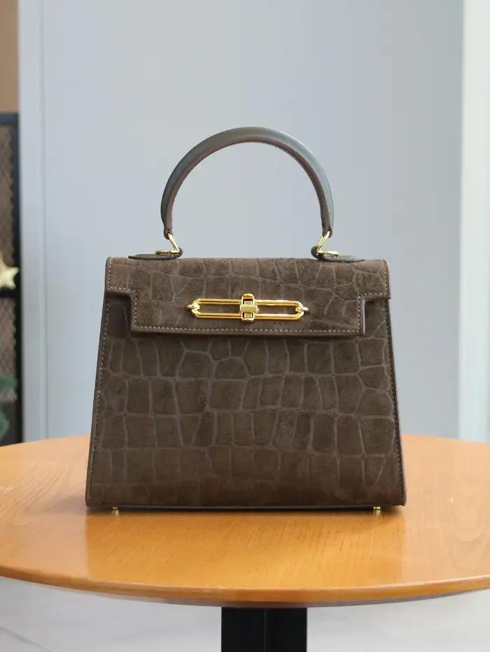 Automne/hiver 2025 rétro motif crocodile givré haut de gamme mode dames sac tempérament banlieue sac