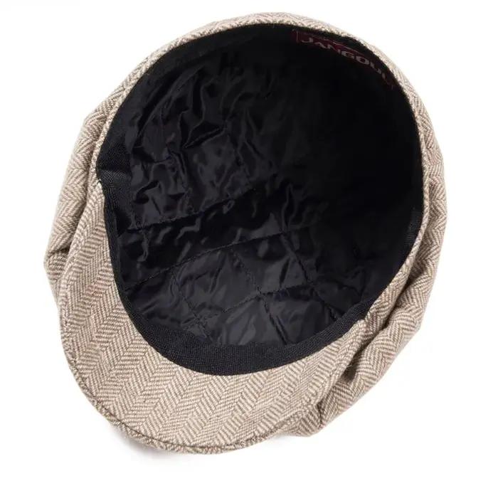 JANGOUL Casquette Baker Boy Petite Taille en Mélange de Laine, Casquettes Newsboy, Chapeau Plat à Ch