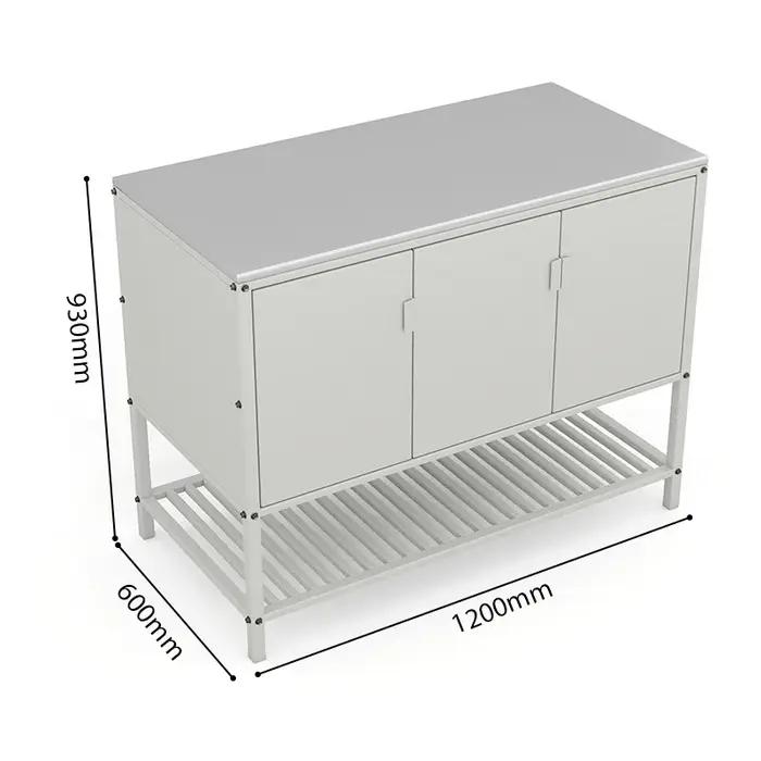 Meuble de cuisine extérieur modulaire en acier inoxydable, îlot barbecue résistant aux intempéries,
