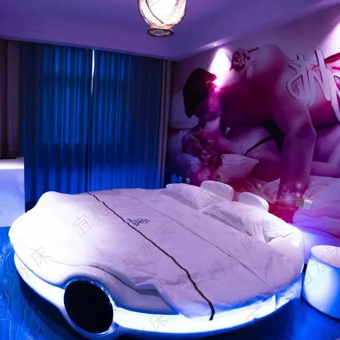 Lit électrique Queen Size avec matelas pour chambre d'amis ou suite de chambre à coucher mobilier de chambre舒适睡眠解决方案皇后尺寸电动床带床垫适用于客房或主卧室套房家具