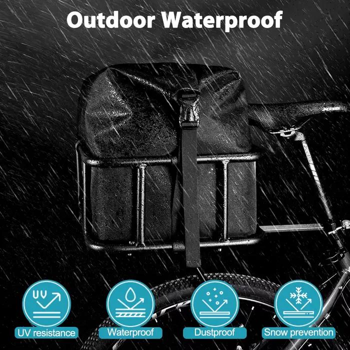 Panier de vélo arrière en métal robuste grand panier de support vélo arrière pour vélo et vélo électrique occasions quotidiennes randonnées cadeau pour amateurs de vélo