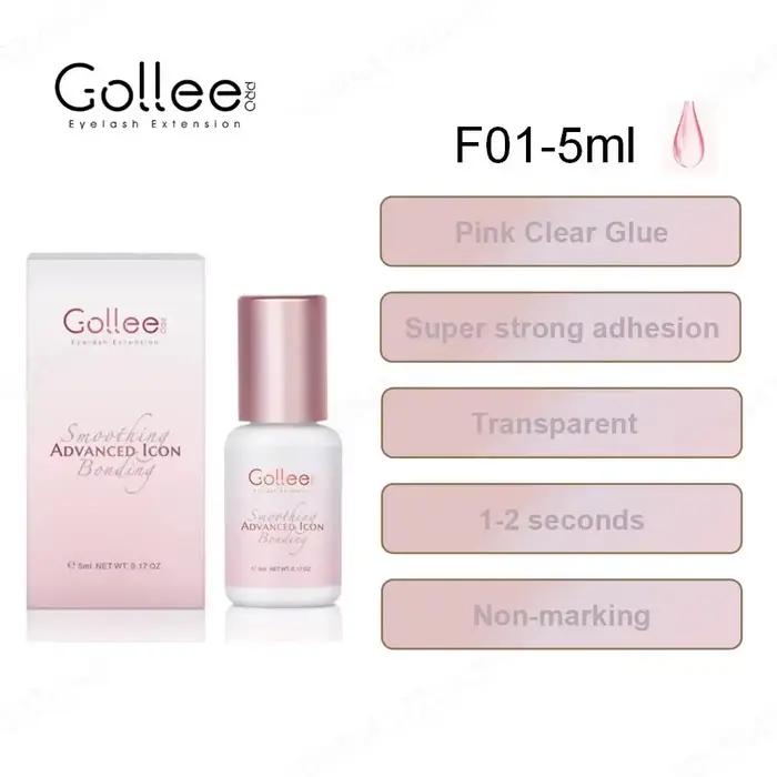 Gollee 5 pièces 1s colle à séchage rapide pour Extension de cils fournitures d'extensions de cils av