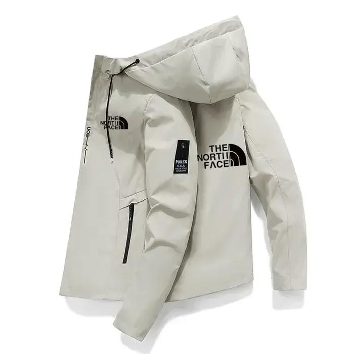 Nouvelle veste coupe-vent pour homme 2026, veste de baseball à capuche zippée, veste décontractée po