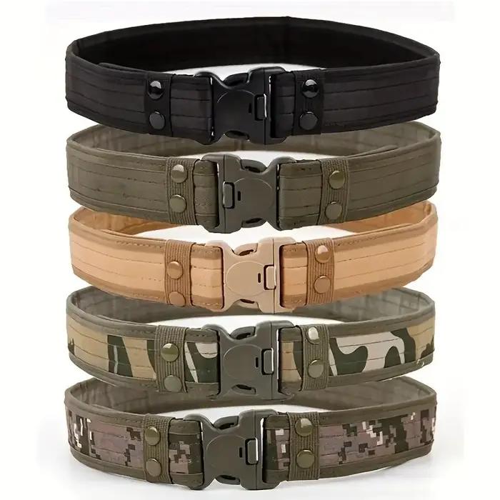 Ceinture tactique de Camouflage en plein air pour hommes, ceinture en tissu Oxford, ceinture d'alpin