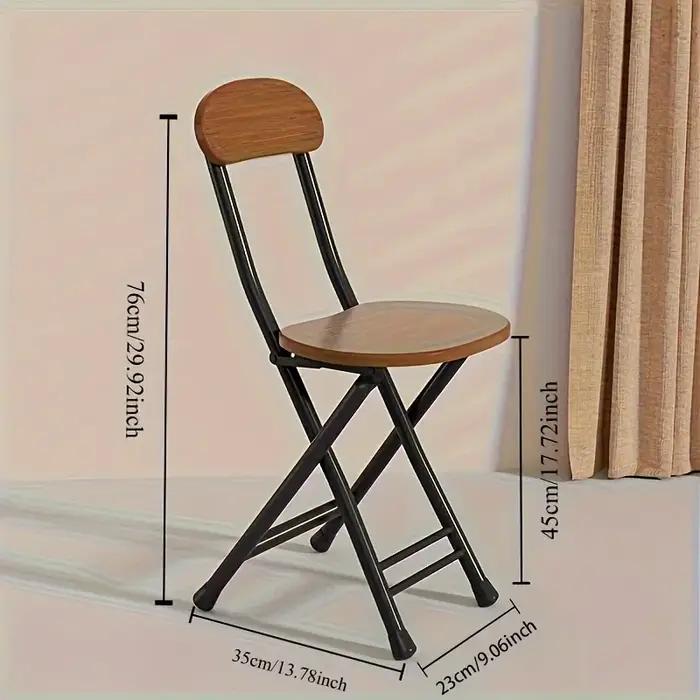 Chaise pliante de Style classique avec siège ovale, Portable, aucun assemblage nécessaire, cadre mét