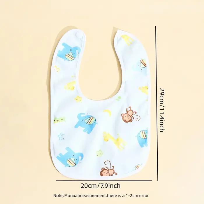 Bavoirs impermeables en coton pour garcons filles protection repas lots de 4 6 8 10 pieces confortable pour nouveau nés occasions speciales sorties maison creche