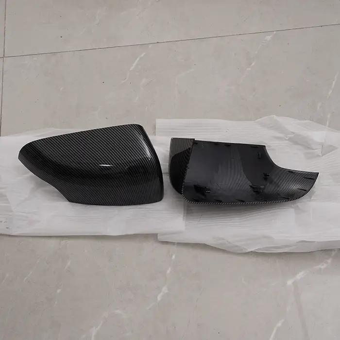 Couvercle de rétroviseur à clipser pour Ford Ranger 2015-2022, boîtier de rétroviseur, noir carbone,