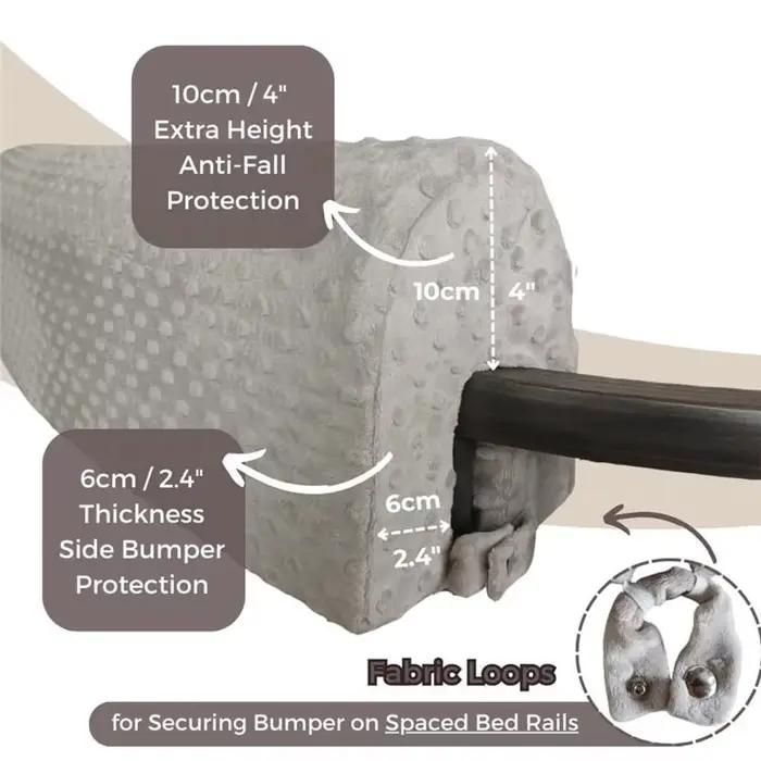 Barrière de lit réglable en hauteur pour enfants sécurité anti-collision protection nuit chambre douce confortable