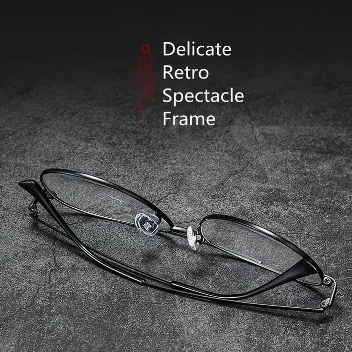 Monture de lunettes super légère en titane pur pour hommes, lunettes de pilote, lunettes décoratives