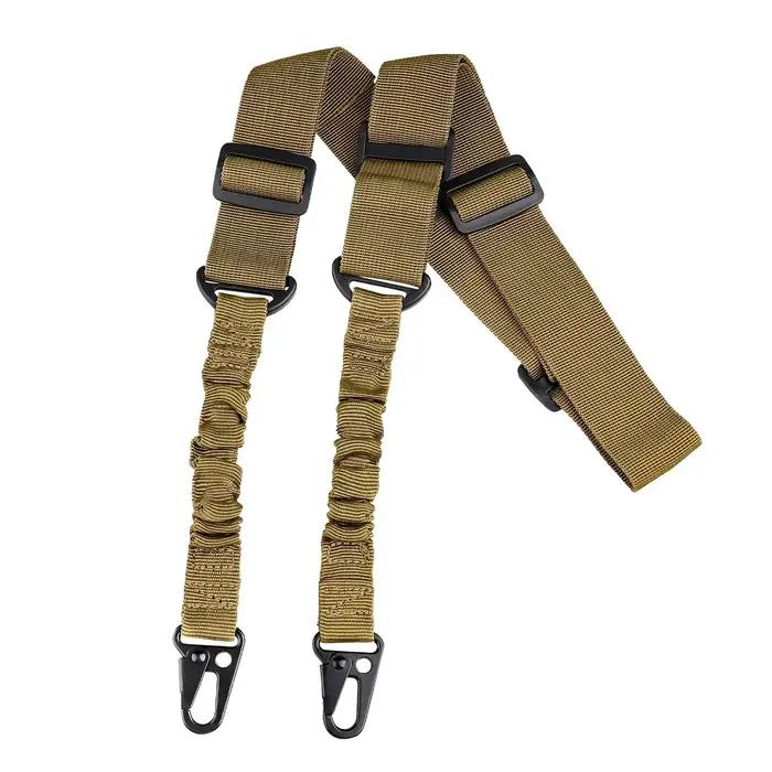 Sangle d'épaule tactique à deux Points, ceinture de fusil en Nylon Durable de l'armée, écharpe robus