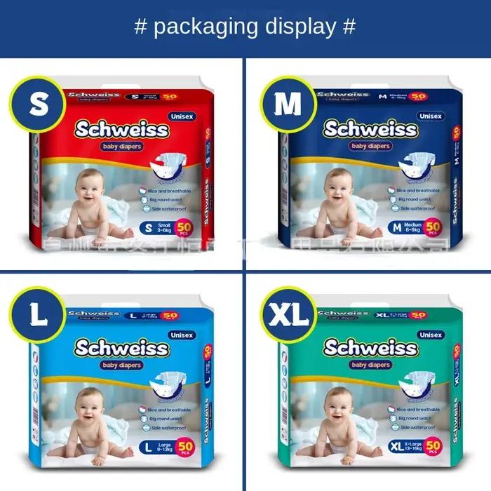 Couches en tissu respirantes pour nouveau-né avec système d'attache ajustable et sac pratique pour transport des changes occaions spéciales famille enfants