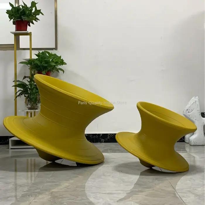 Morden-Chaises gyroscopiques 360 ° expressément, chaises créatives de salon, chaise relaxante, chais