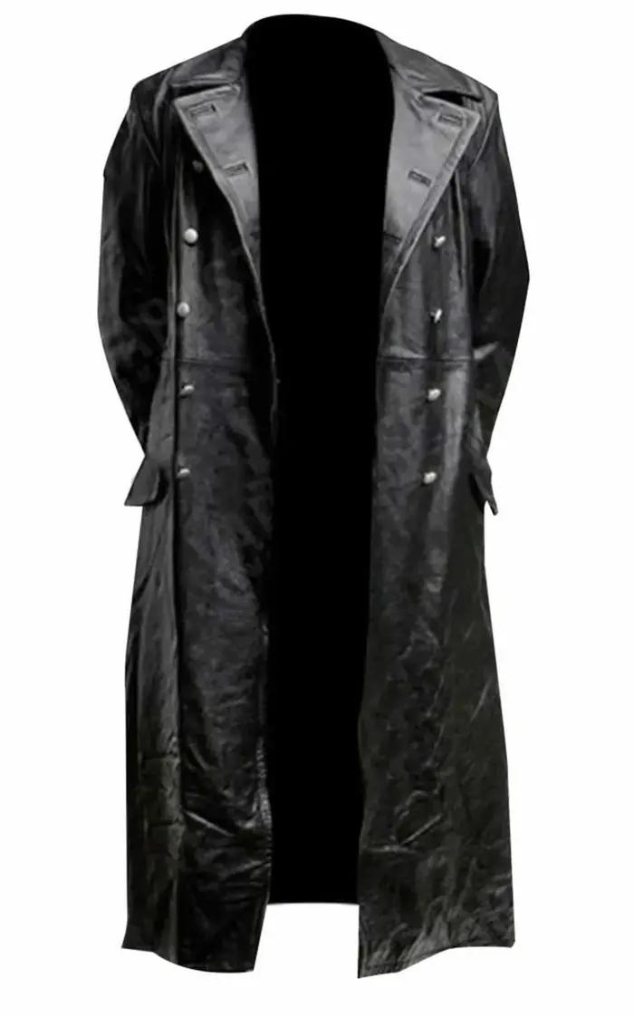 Manteau d'officier militaire classique allemand de la seconde guerre mondiale pour hommes, manteau d