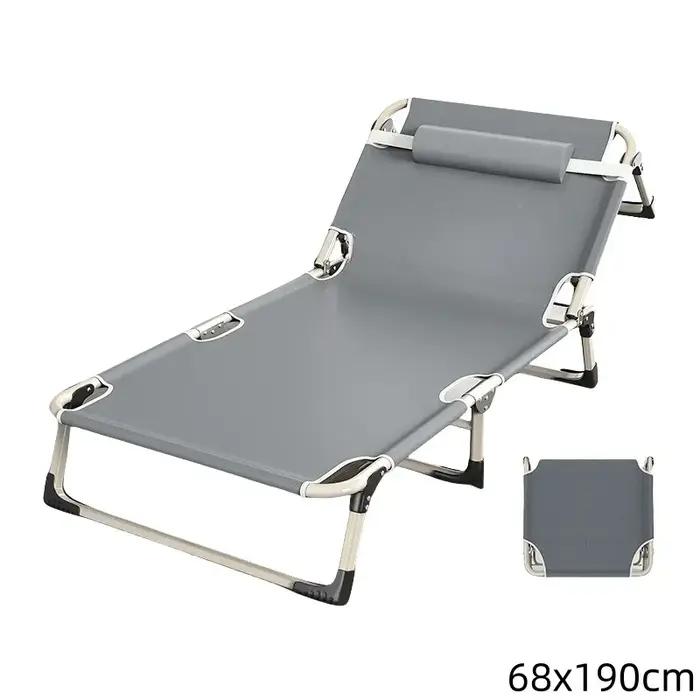 Fauteuil inclinable d'extérieur portable pour pause déjeuner, cour et plage – Chaise pliante polyval