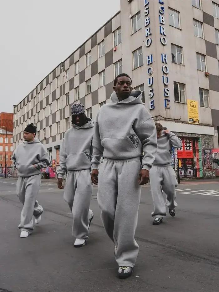 Costume de sport pour hommes, Streetwear rétro décontracté, tendance, Y2K, Harajuku, sweat à capuche