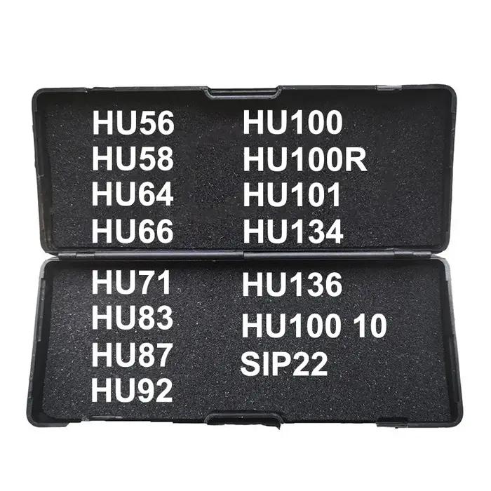 Lishi-Outils 2 en 1 HU56 HU58 HU64 HU66 HU71 HU83 HU87 HU92 HU100 HU100(10) HU101 HU100R HU134 HU136