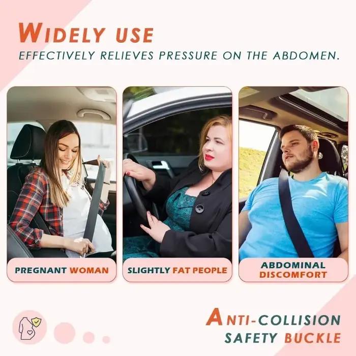 Ceinture de sécurité pour femmes enceintes protecteur de ventre kit d'ajustement et d'extension accessoire automobile sécurité bébé non né confort grossesse