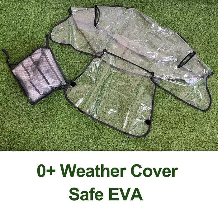 KID COLU ® Accessoires de poussette pour bébé, housse de pluie, housse EVA étanche, Compatible ave