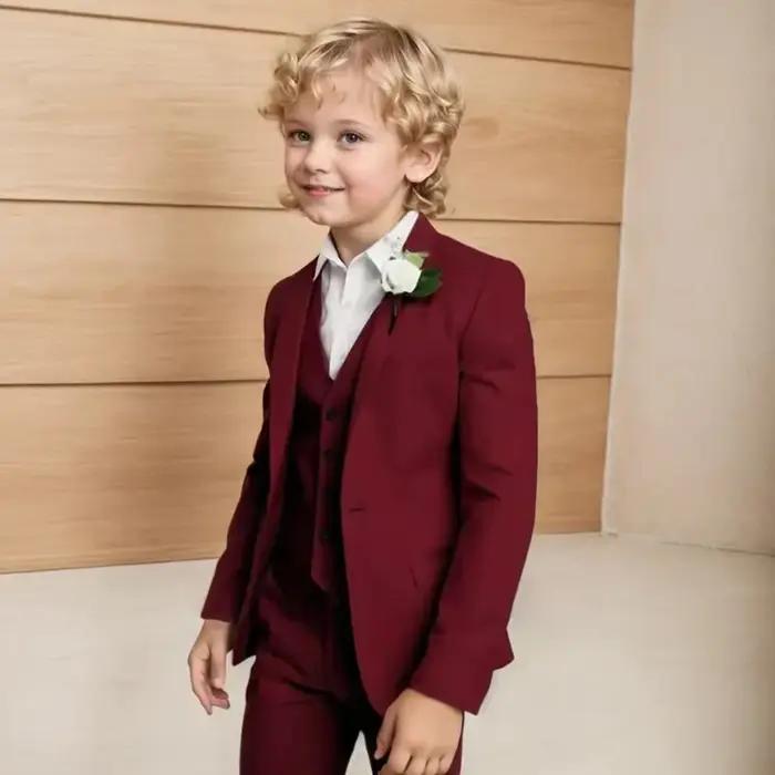 Ensemble de Costume pour garçons à la mode pour Costume de fête de mariage 3 pièces ensemble de Cost