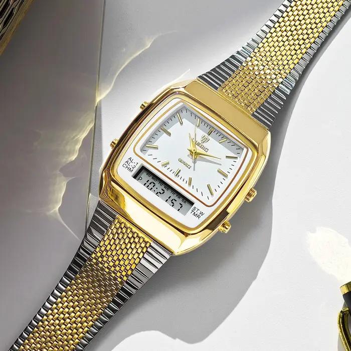 Montres à quartz LIEBIG de luxe à double affichage pour hommes et femmes, mode, sport de plein air,