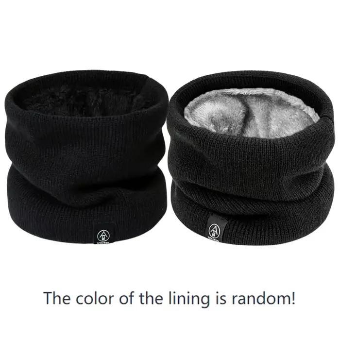 Écharpe Snood unisexe en cachemire solide pour hommes et femmes, anneau de cou, optique chaude, mode