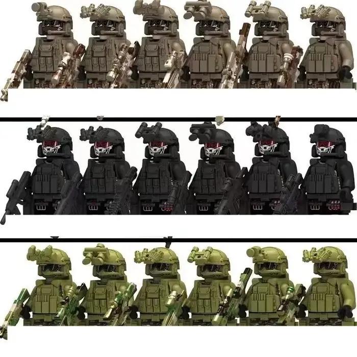 Forces spéciales militaires, soldats de la police, armes militaires, jouets et cadeaux pour les figu